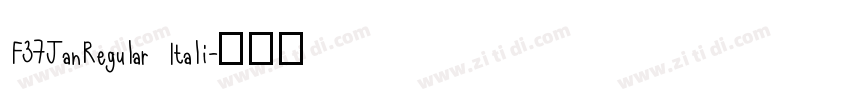 F37JanRegular Itali字体转换